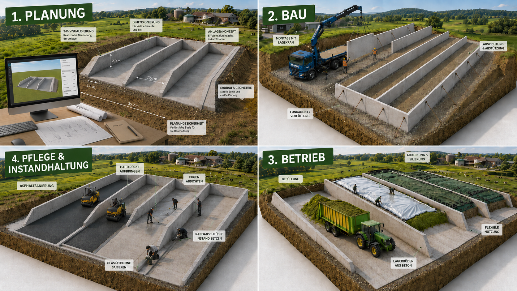 Fahrsilo — Planen, Bauen, Nutzen, Pflegen